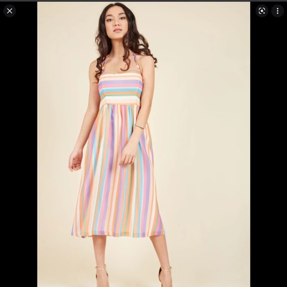 🌈Purposefully Piquant Rainbow Dress🍭 - Picture 3 of 17